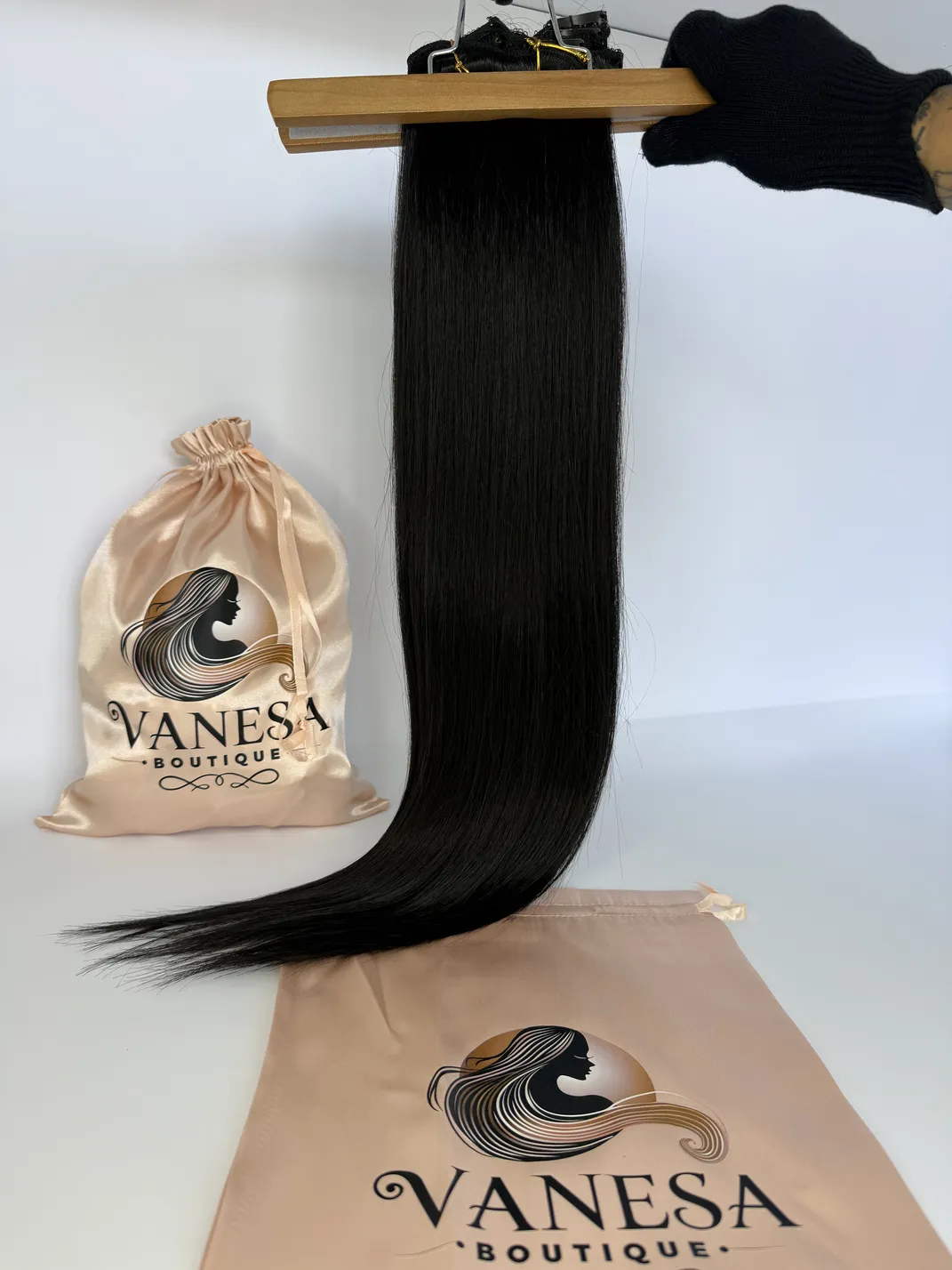 Premium luxury extensions 7 rows/160 grams color #1B