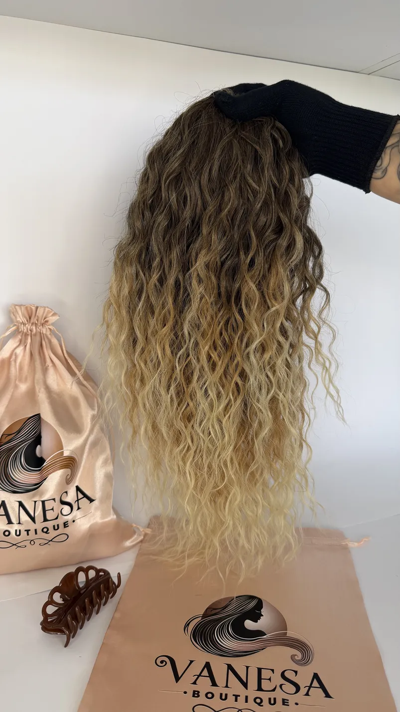 Tails 2in1-Premium luxury / curly tail/ 50cm/ color: #T2/27/613