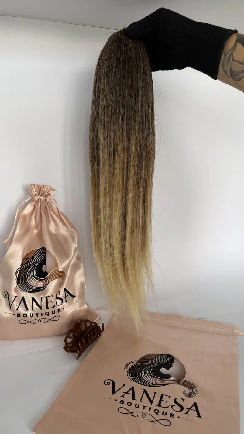 Tails 2in1-Premium luxury / straight tail/ 50cm/ color: #T2/27/613