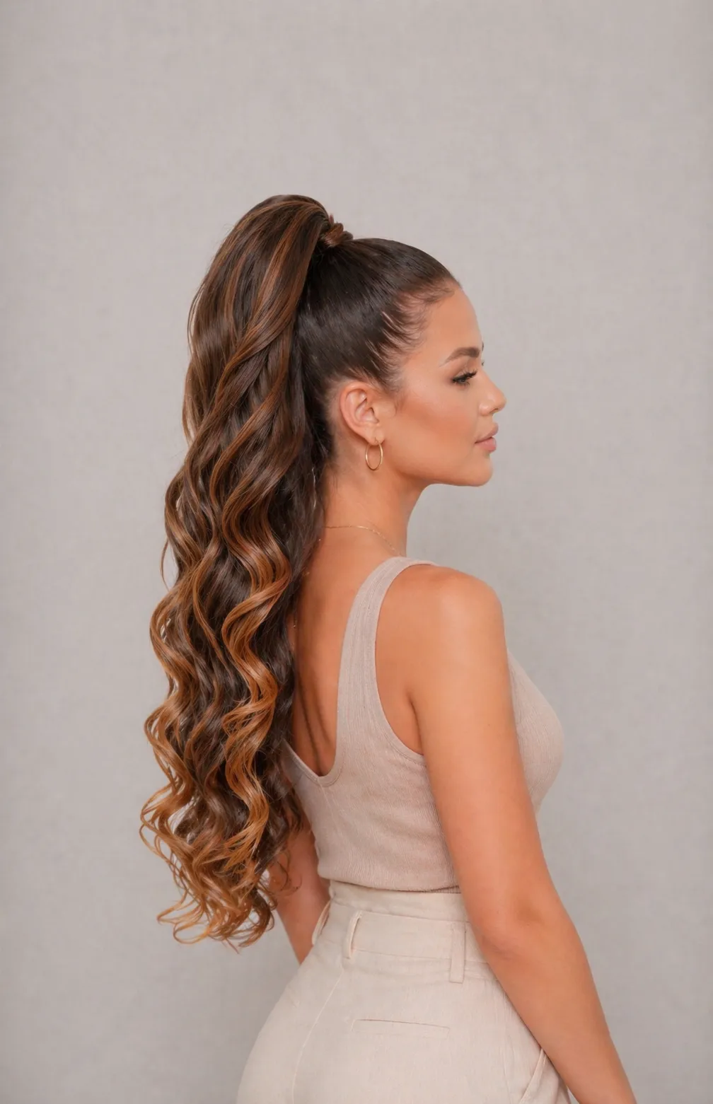 Опашка Лина/ Lina / Premium luxury / 70 см / цвят: #Т1В/30 - Image 3