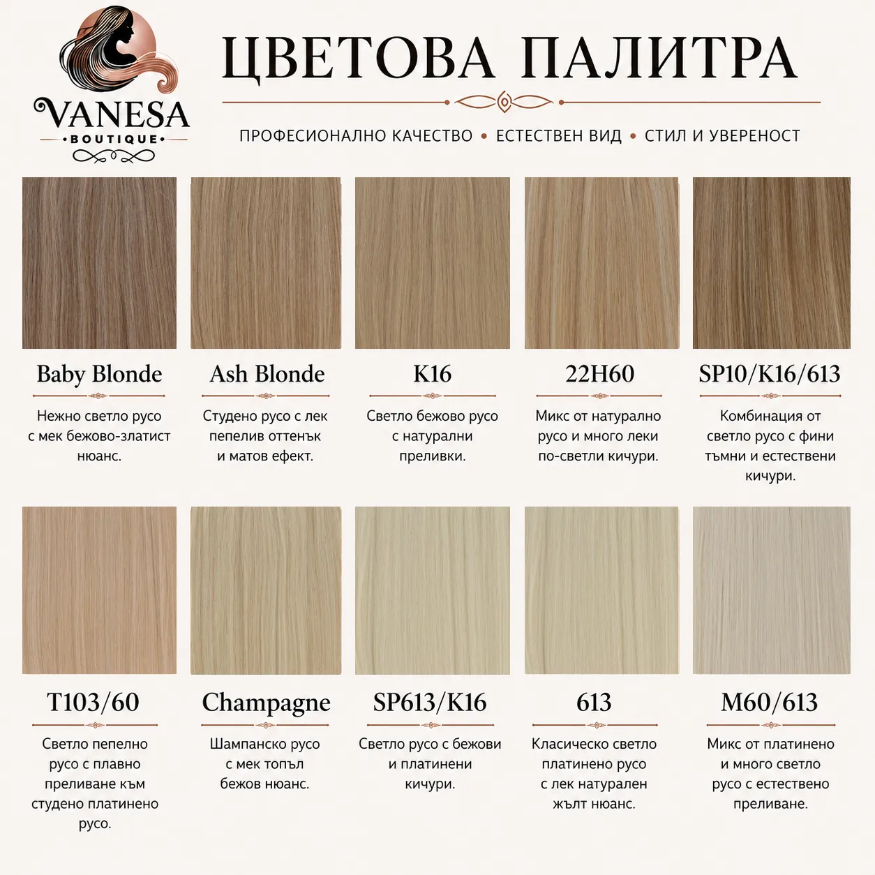 Premium luxury екстеншъни 7 реда/160 грама цвят #Ash blonde - Image 7