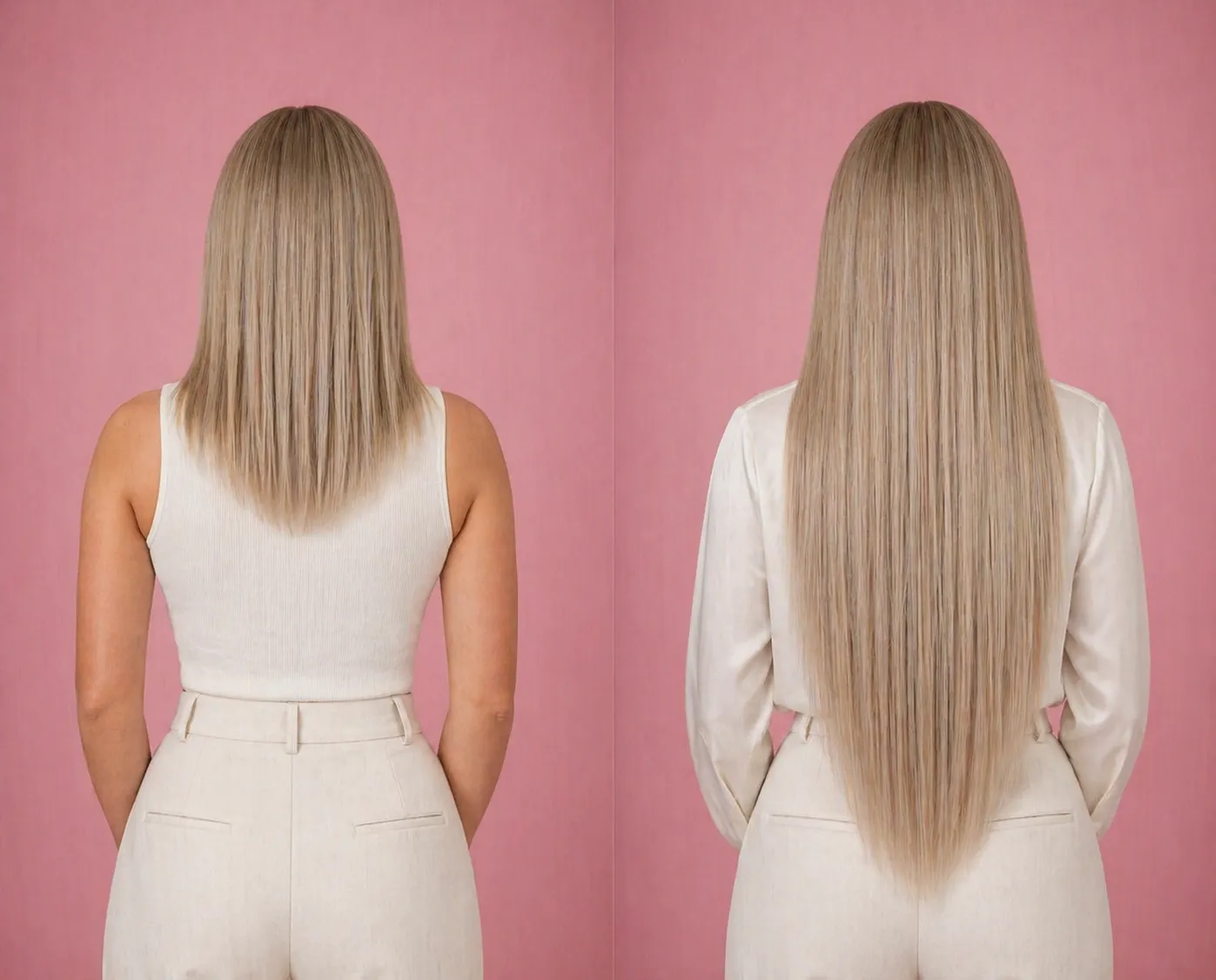 Premium luxury екстеншъни 7 реда/160 грама цвят #Baby Blonde - Image 3