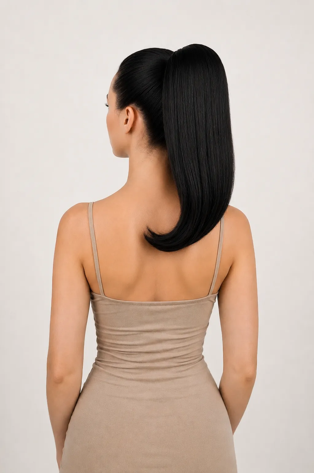 Опашка Ани/Ani- Premium luxury / 40см / цвят: 1В - Image 2
